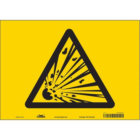 Chemical Sign,14"w,10"h,0.004" Thickness