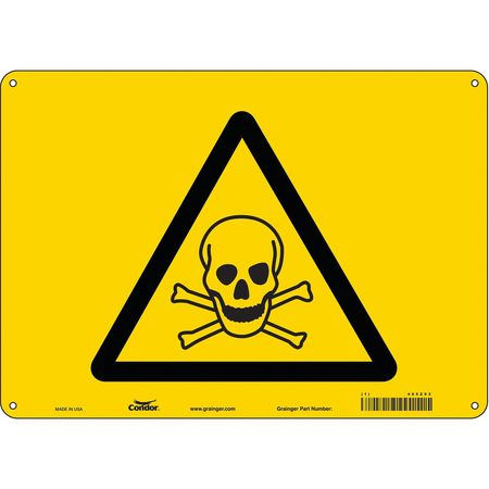 Chemical Sign,14"w,10"h,0.055" Thickness