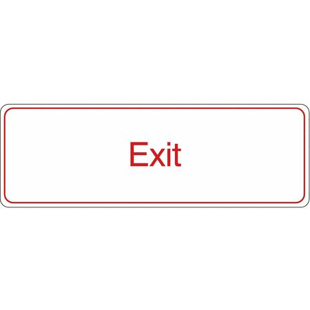 Sign,exit,3"x9" (1 Units In Ea)