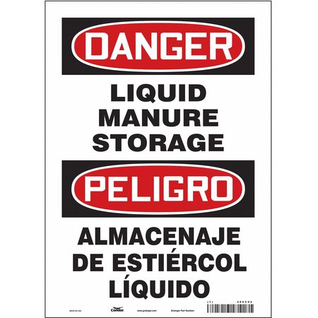 Chemical Sign,10"w,14"h,0.004" Thickness