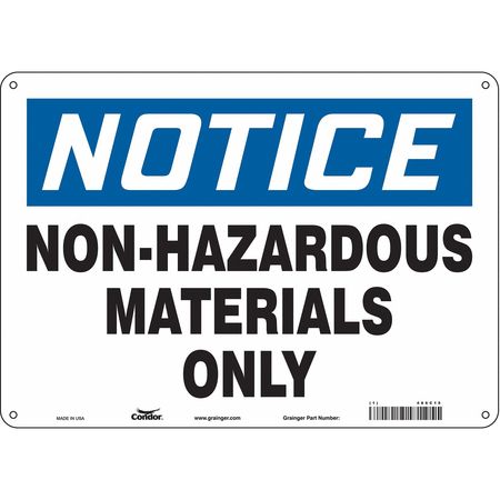 Chemical Sign,14"w,10"h,0.055" Thickness