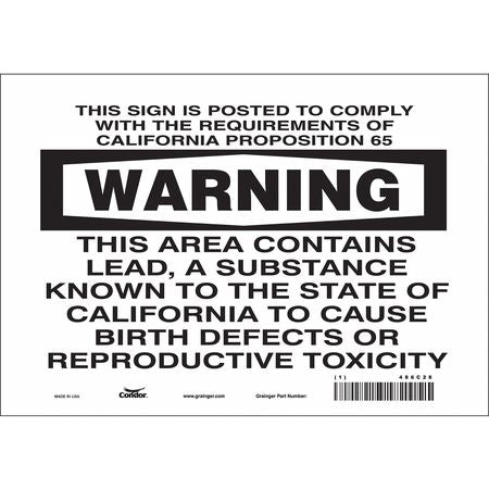 Chemical Sign,10"w,7" H,0.004" Thickness