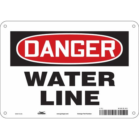 Chemical Sign,10"w,7" H,0.055" Thickness