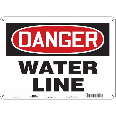 Chemical Sign,14"w,10"h,0.055" Thickness