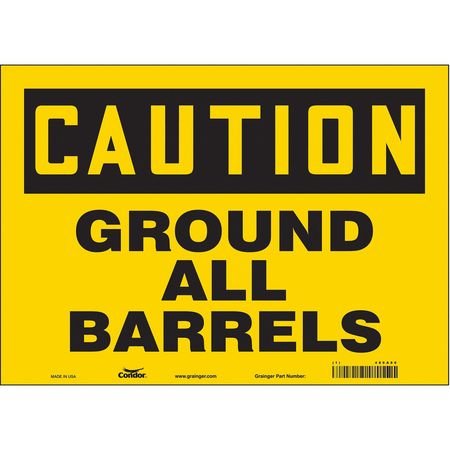 Chemical Sign,14"w,10"h,0.004" Thickness