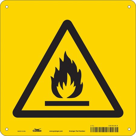 Chemical Sign,10"w,10"h,0.055" Thickness