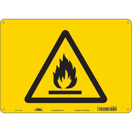 Chemical Sign,14"w,10"h,0.055" Thickness