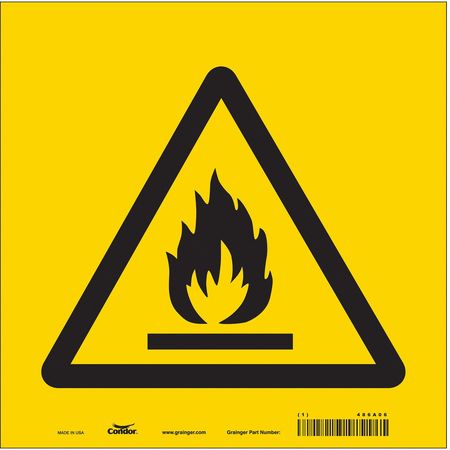 Chemical Sign,10"w,10"h,0.004" Thickness