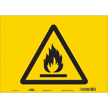 Chemical Sign,14"w,10"h,0.004" Thickness