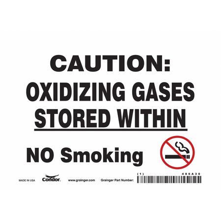 Chemical Sign,7" W,5" H,0.004" Thickness