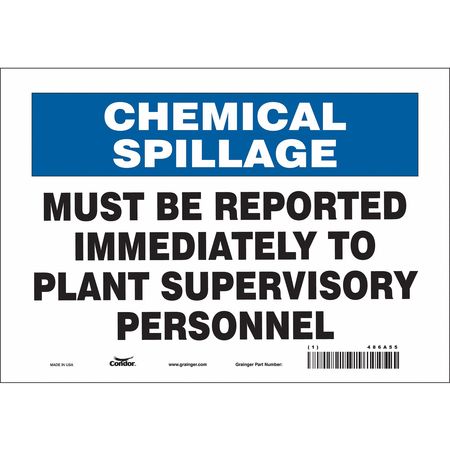 Chemical Sign,10"w,7" H,0.004" Thickness