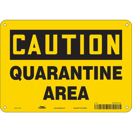 Chemical Sign,10"w,7" H,0.055" Thickness