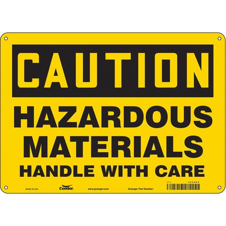 Chemical Sign,14"w,10"h,0.055" Thickness