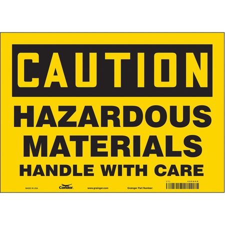 Chemical Sign,14"w,10"h,0.004" Thickness