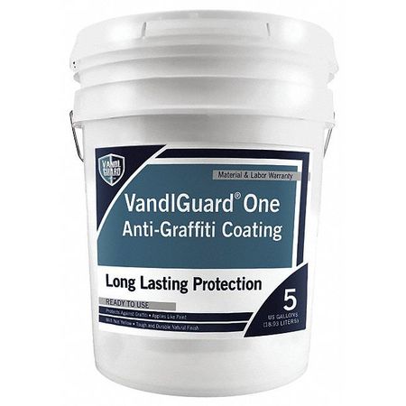 Anti-graffiti Barrier,white,5 Gal. Size