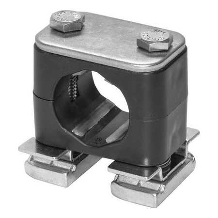 Tube Clamp,1.63in H,316 Ss,size 9/16in (