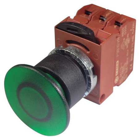 Illum Push Button,22mm,green,120vac (1 U