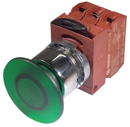 Illum Push Button,22mm,green,24vac/dc (1