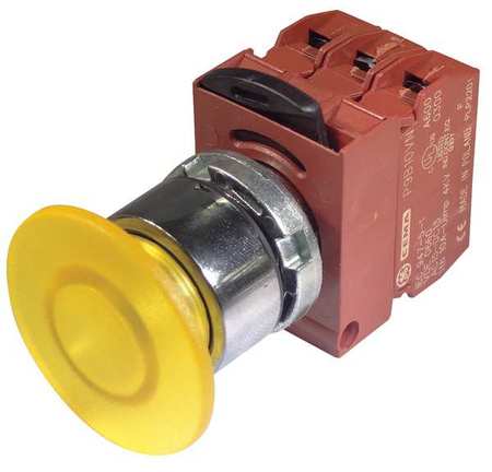 Illum Push Button,22mm,yellow,24vac/dc (