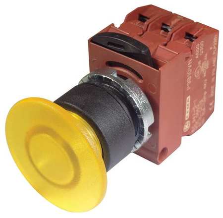 Illum Push Button,22mm,yellow,24vac/dc (