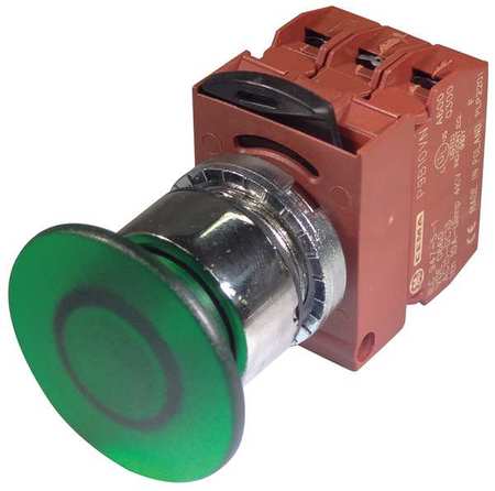 Illum Push Button,22mm,green,120vac (1 U