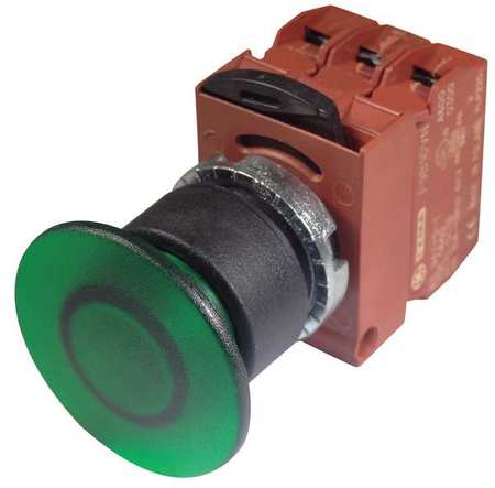 Illum Push Button,22mm,green,120vac (1 U