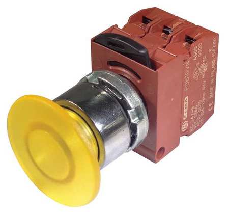 Illum Push Button,22mm,yellow,24vac/dc (