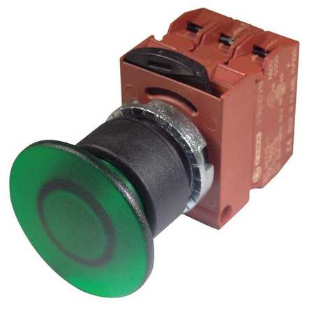 Illum Push Button,22mm,green,24vac/dc (1