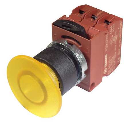 Illum Push Button,22mm,yellow,24vac/dc (