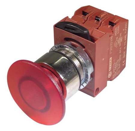 Illum Push Button,22mm,red,120vac (1 Uni