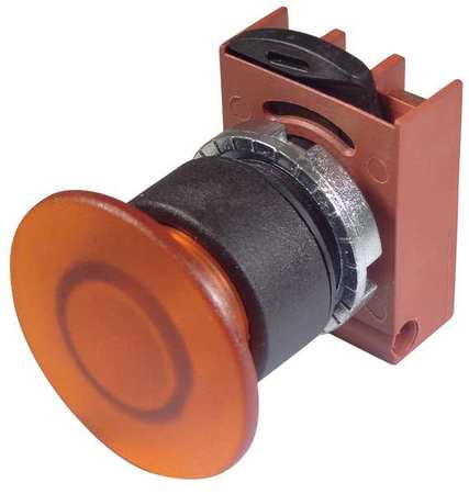 Illum Push Button Operator,22mm,orange (