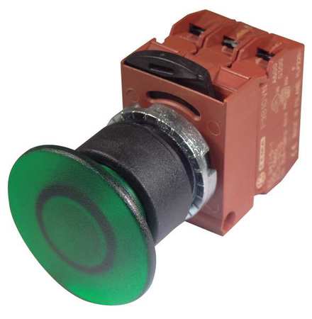 Illum Push Button Operator,22mm,green (1