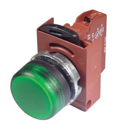 Pilot Light,refracted,green,120v,plastic