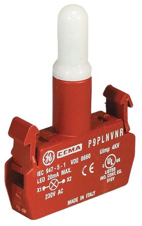 Illum Push Button Operator,22mm,red (1 U