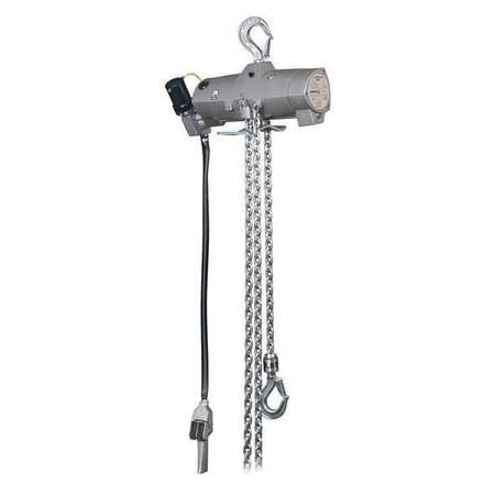 Air Chain Hoist,pull Cord,1000 Lb.,10 Ft