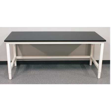 Adj. Table,48in.wx24in.d,w/glides,epoxy