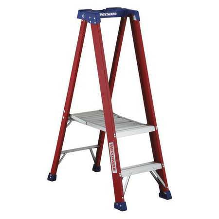 Platform Ladder,fiberglass,1ft 1in. H,ia