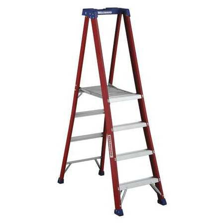 Platform Ladder,fiberglass,3ft 10in H,ia