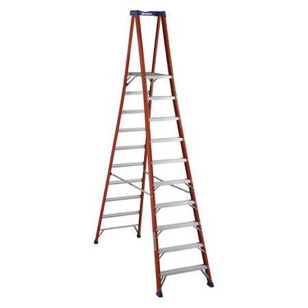 Platform Ladder,fiberglass,9ft 6in. H,ia