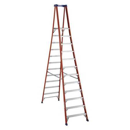 Platform Ladder,fiberglass,11ft 5in H,ia