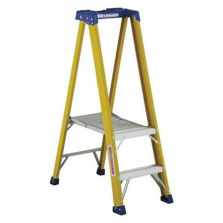 Platform Ladder,fiberglass,1ft 1in H,iaa