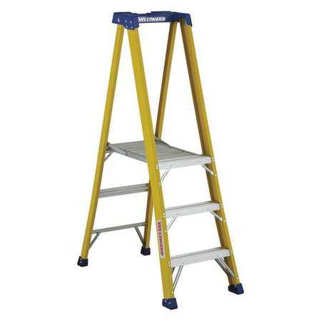 Platform Ladder,fiberglass,2ft 10inh,iaa