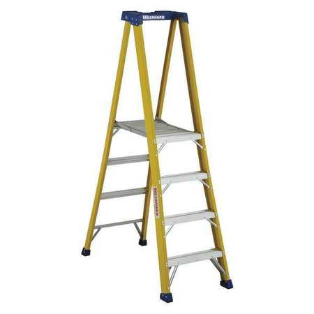 Platform Ladder,fiberglass,3ft 10inh,iaa