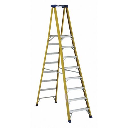 Platform Ladder,fiberglass,7ft 7in H,iaa