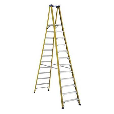 Platform Ladder,fiberglass,11ft.5inh,iaa