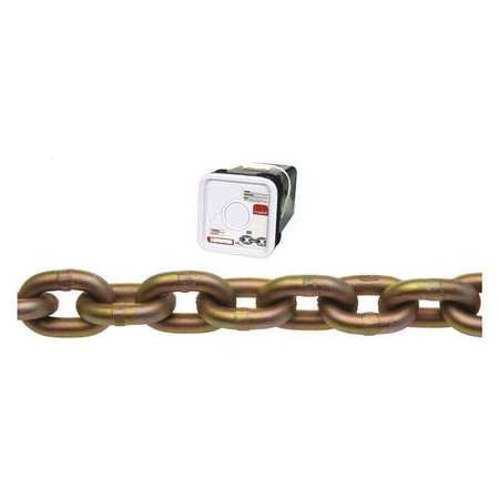 Chain,65ft,1/4in,transport,gold Chromate