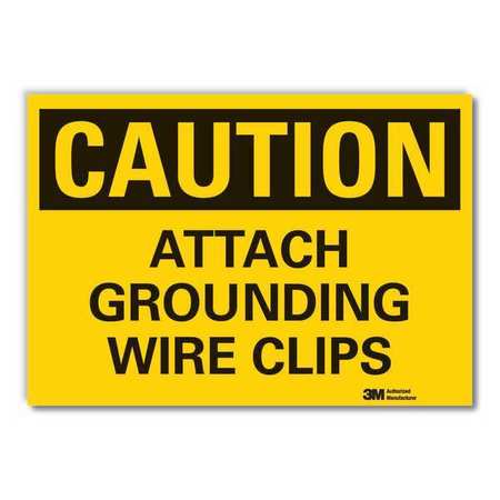 Caution Sign,10" W,7" H,0.004" Thickness