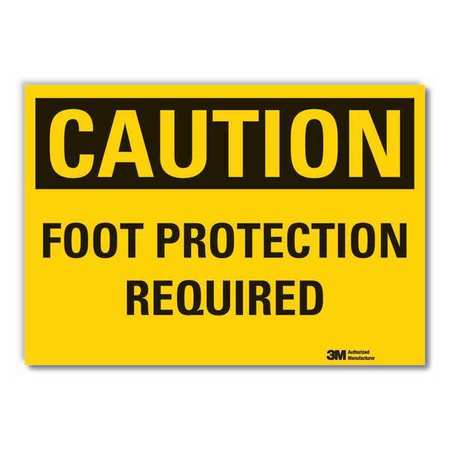 Caution Sign,10" W,7" H,0.004" Thickness