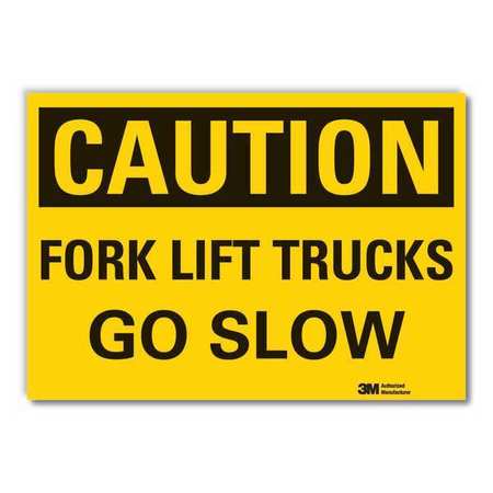 Caution Sign,10" W,7" H,0.004" Thickness