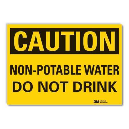 Caution Sign,10 In. H,vinyl (2 Units In